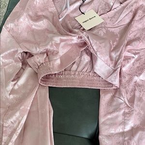 Superdown revolve wrap style crop top size XS